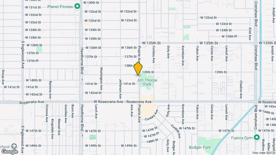 13911 Prairie Ave Map and Location Details