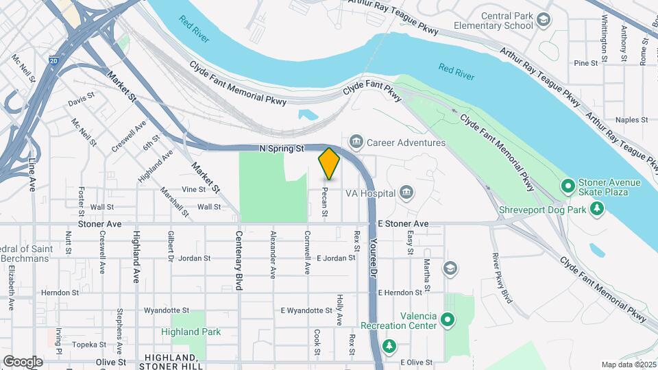 1155 Pecan St Map and Location Details