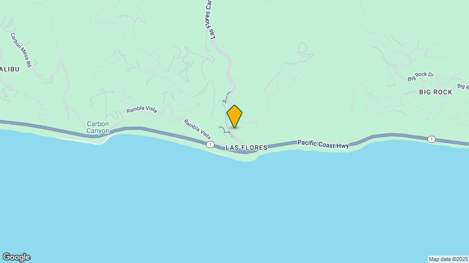 3908 Las Flores Canyon Rd Map and Location Details