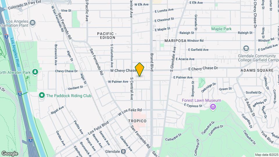 209 W Palmer Ave Map and Location Details