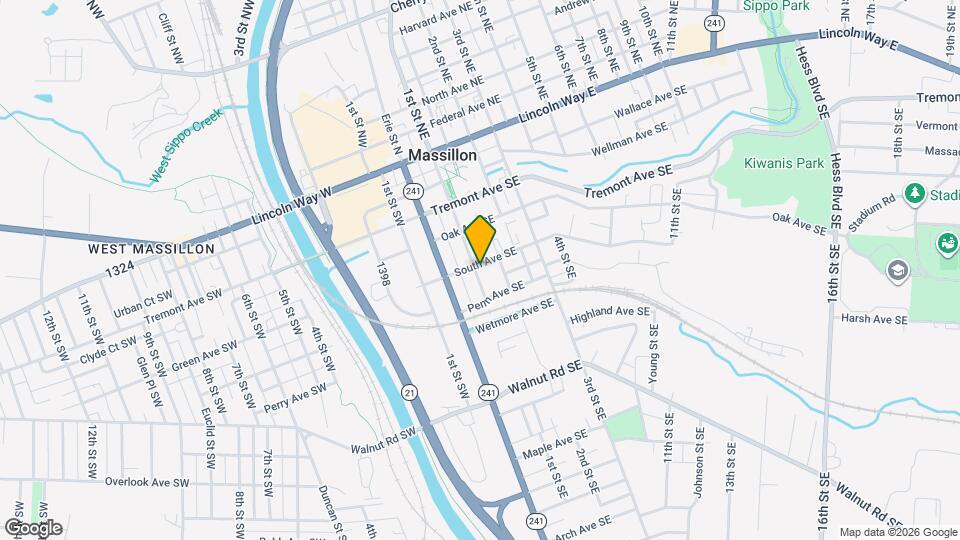 406 1st St SE Map and Location Details