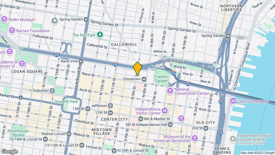 215 N 9th St Map and Location Details