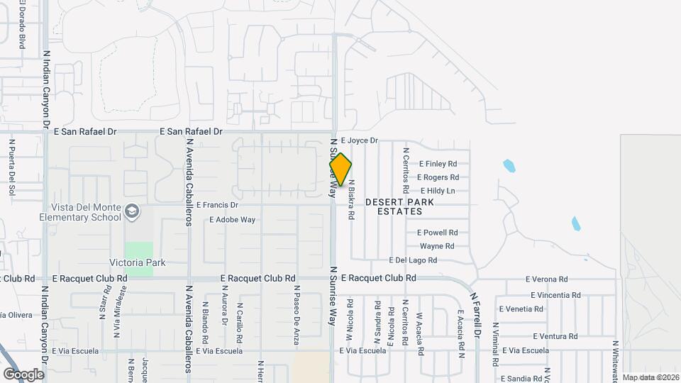 2932 N Sunrise Way Mapa y Detalles de la Ubicación