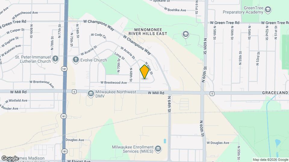 6656 W Brentwood Ave Mapa y Detalles de la Ubicación