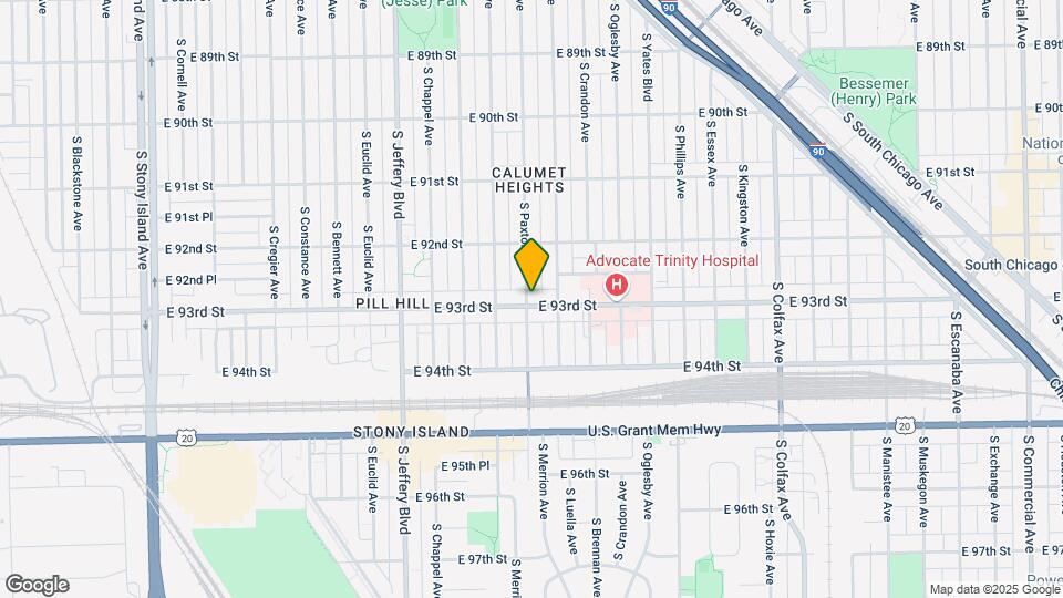 2200 E 93rd St Mapa y Detalles de la Ubicación