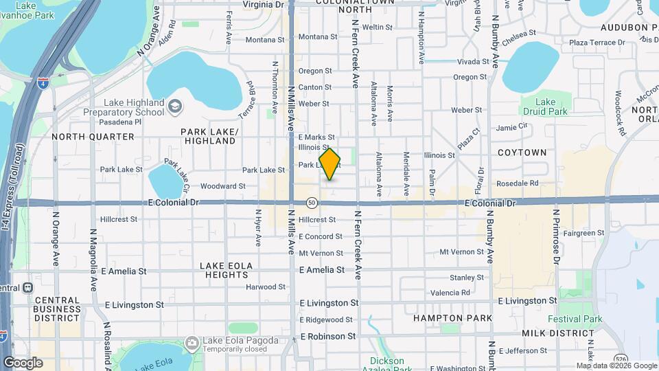 1415 Woodward St Map and Location Details