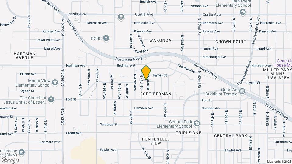 5432 N 46th St Map and Location Details