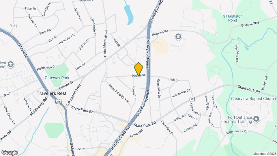 302 Poplar St Map and Location Details