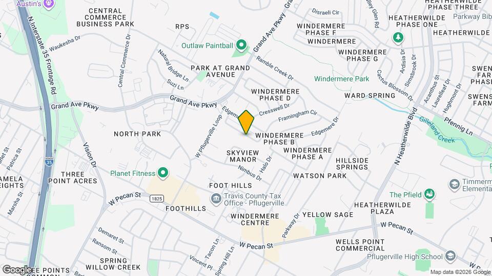 1143 Orchard Park Cir Map and Location Details