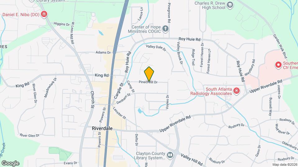 504 Pinecrest Dr Map and Location Details