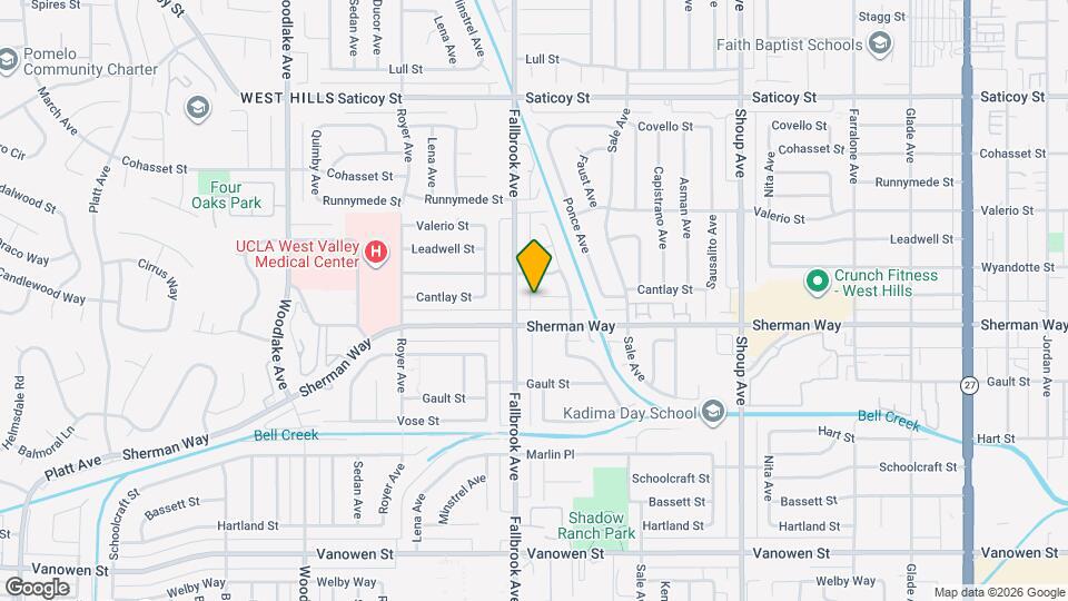 22736 Cantlay St Map and Location Details