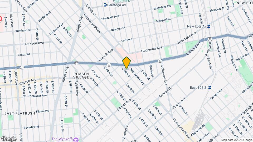 631 E 96th St Map and Location Details