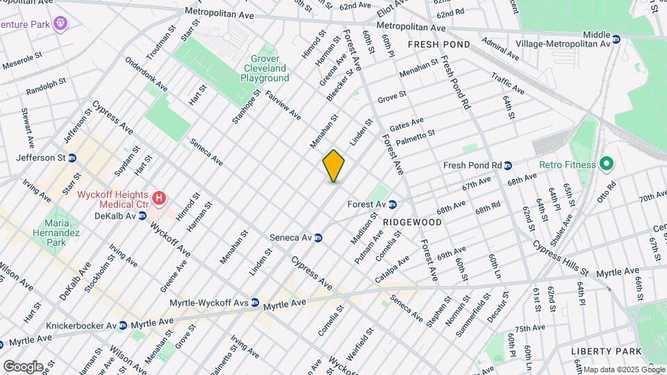 664 Woodward Ave, Unit 664 Woodward av apt 1R Map and Location Details