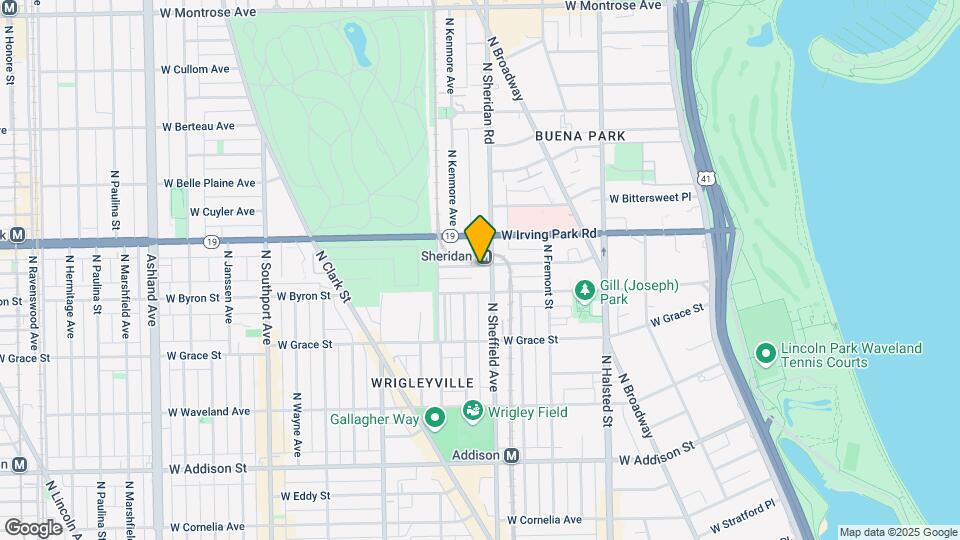 1008 W Dakin St-Unit -1B Map and Location Details