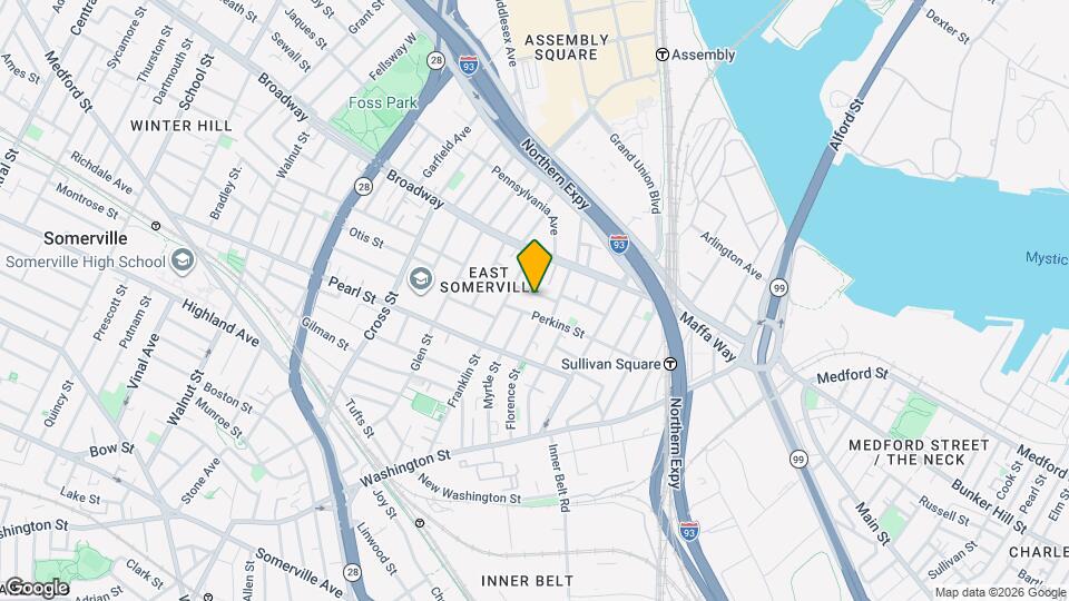 14 Arlington St, Unit 2B Map and Location Details