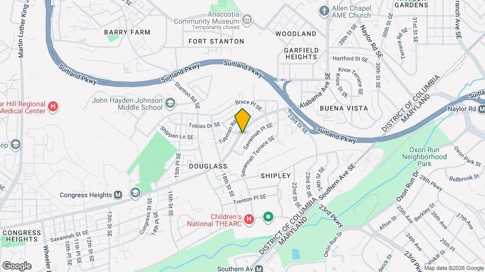 1889 Alabama Ave SE Map and Location Details