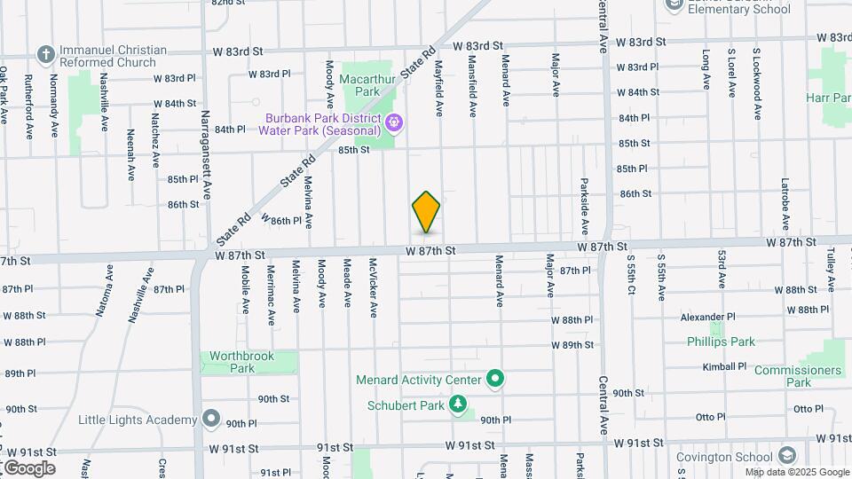 5916 W 87th St Mapa y Detalles de la Ubicación