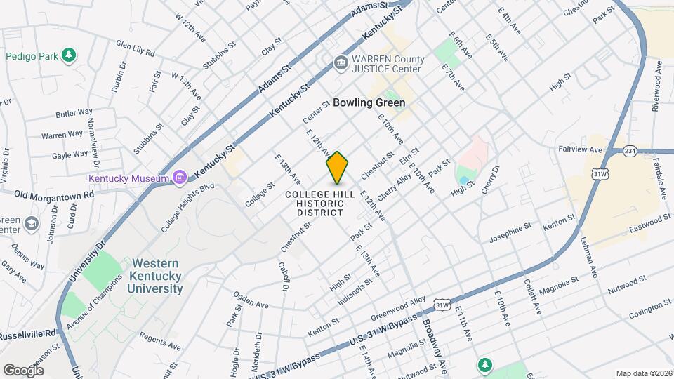 1229 Chestnut St Map and Location Details