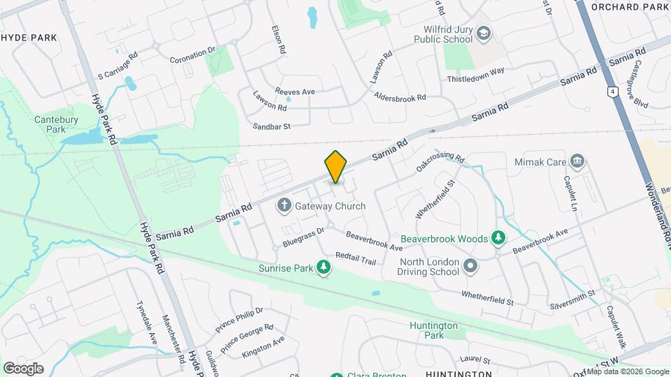 2089 Beaverbrook Ave Map and Location Details
