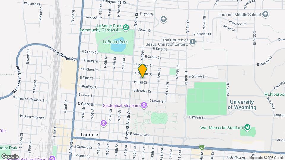 1003 E Flint St, Unit A Map and Location Details