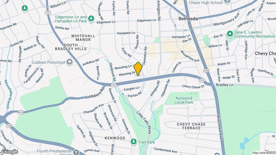 5107 Bradley Blvd Map and Location Details