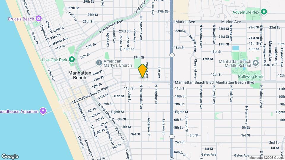 905 Manhattan Beach Blvd, Unit A Mapa y Detalles de la Ubicación