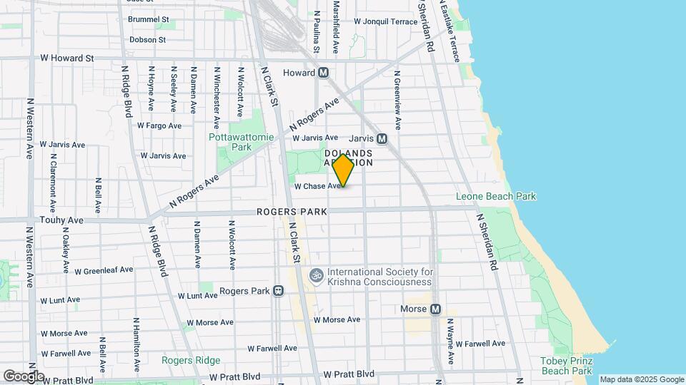 1633 W Chase Ave, Unit 1M Map and Location Details