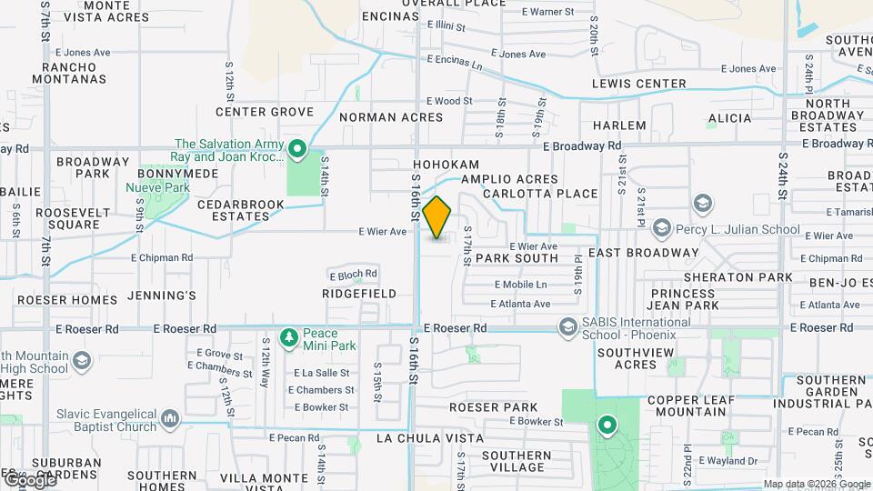 South Mountain Shadows Map and Location Details