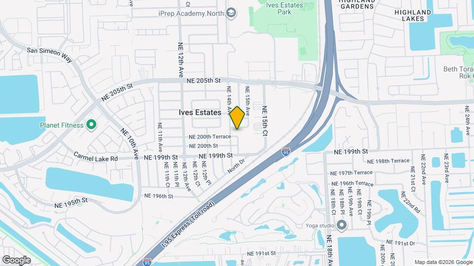 1415 NE 200th Ter Map and Location Details