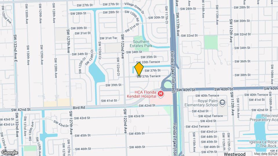 11952 SW 37th Terrace Map and Location Details