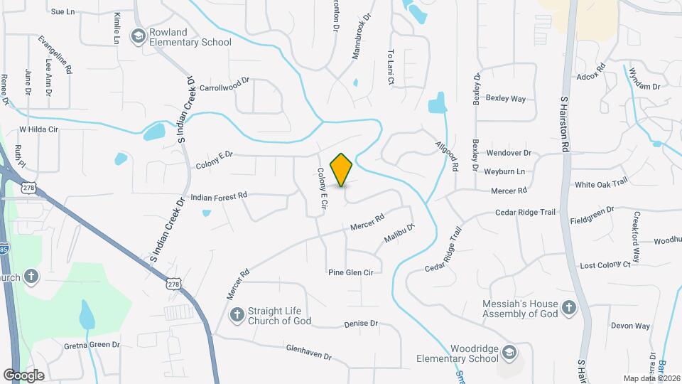 1430 High Meadow Dr Map and Location Details