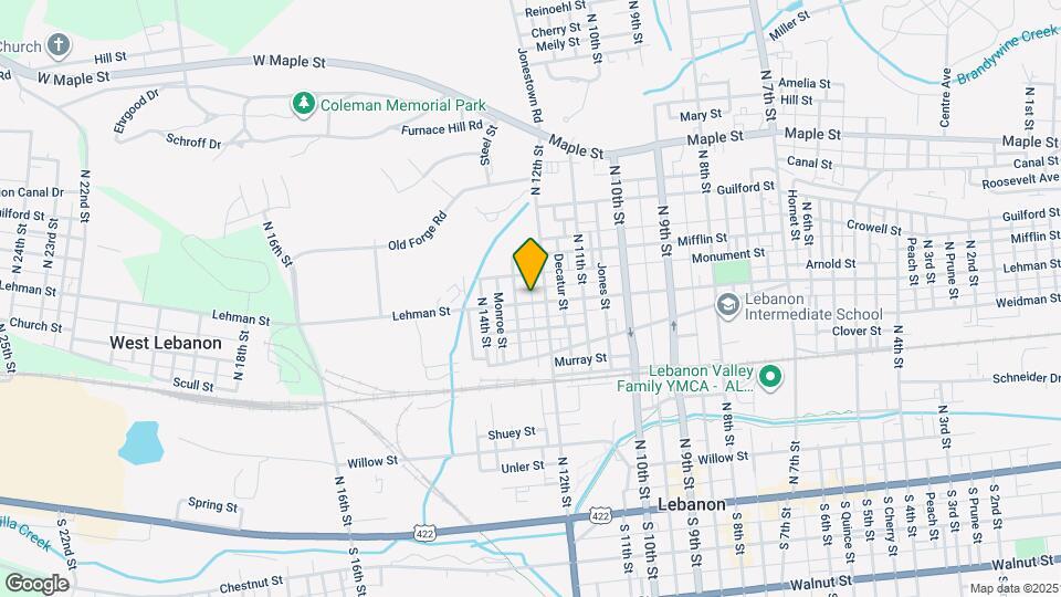 1215 Lehman St Map and Location Details