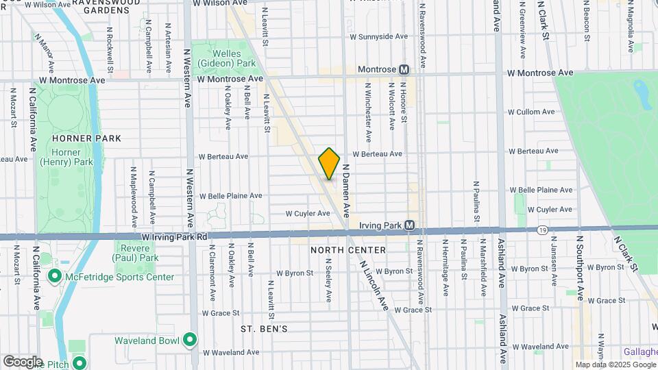 4111 N Lincoln Ave, Unit 1 Map and Location Details