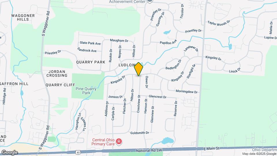 1103 Crestview St Map and Location Details