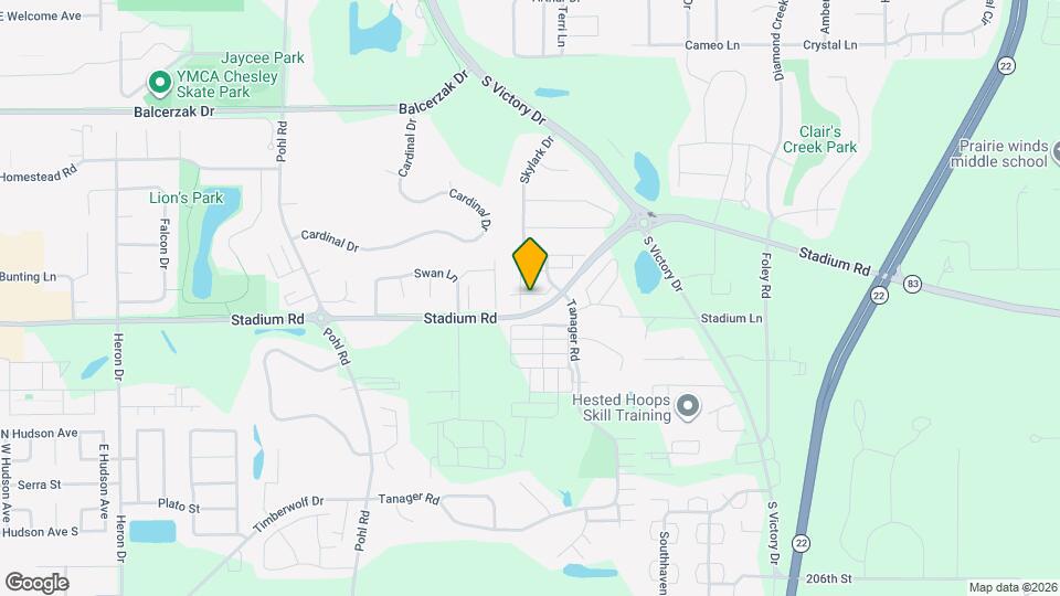 612 S Skylark Trail Map and Location Details