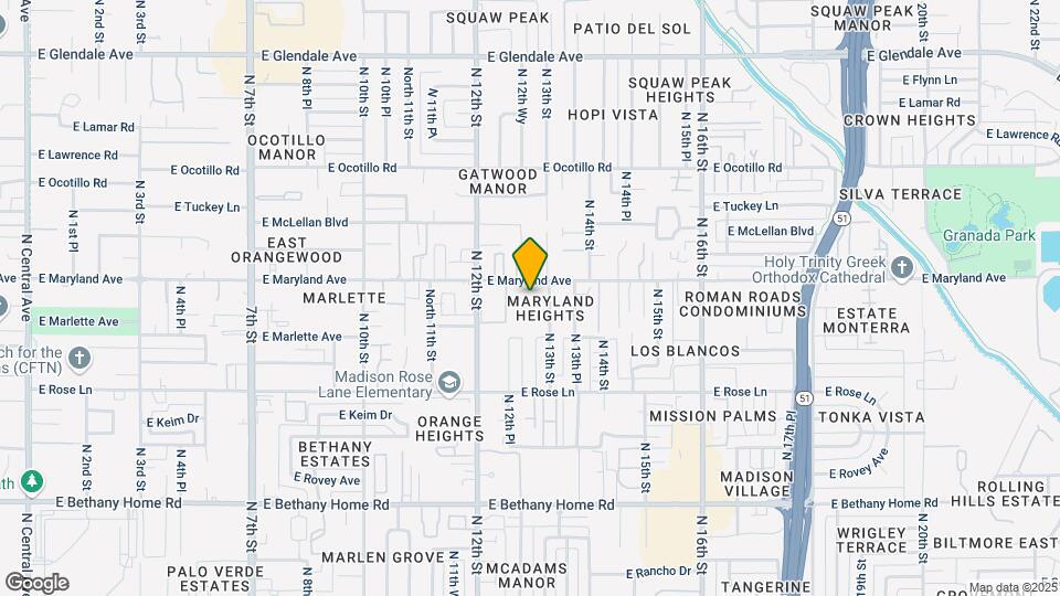 1279B E Maryland Ave Mapa y Detalles de la Ubicación