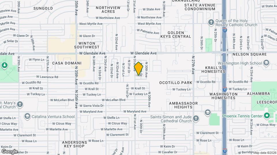 3030 W Ocotillo Rd Map and Location Details