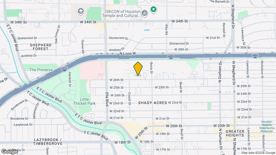 1403 W 26th St Map and Location Details