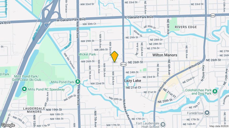 233 NW 25th St Map and Location Details