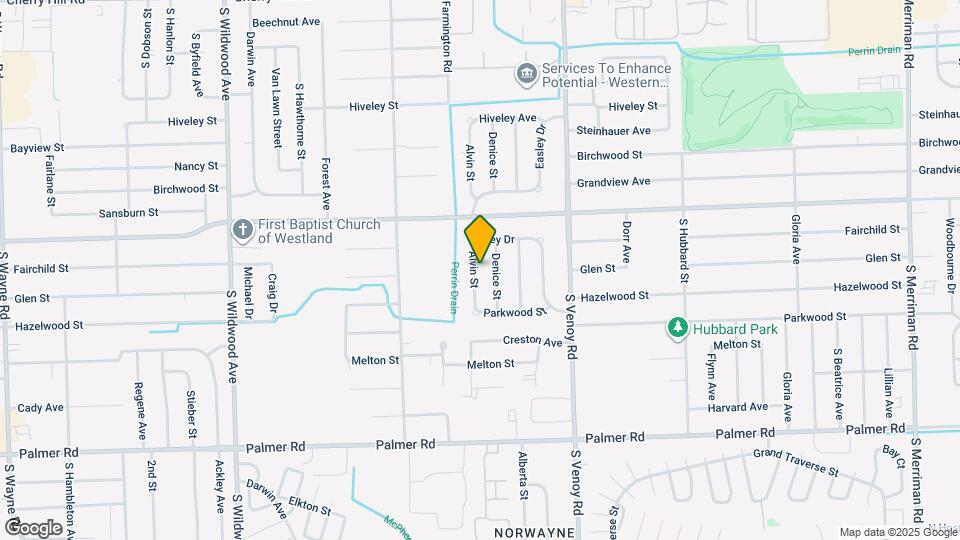 1205 Alvin St Map and Location Details