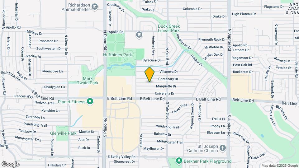 1615 Marquette Dr Map and Location Details