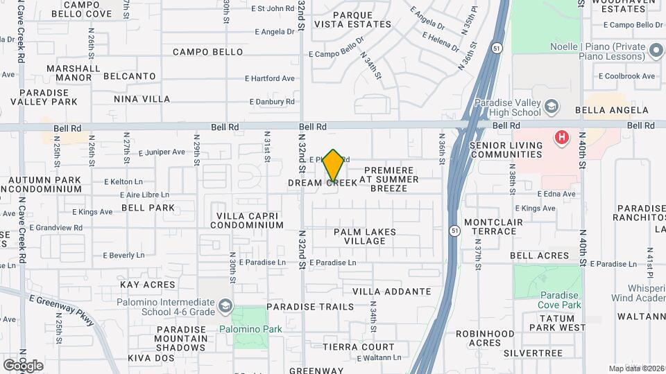 3315 E Kelton Ln, Unit 105 Map and Location Details