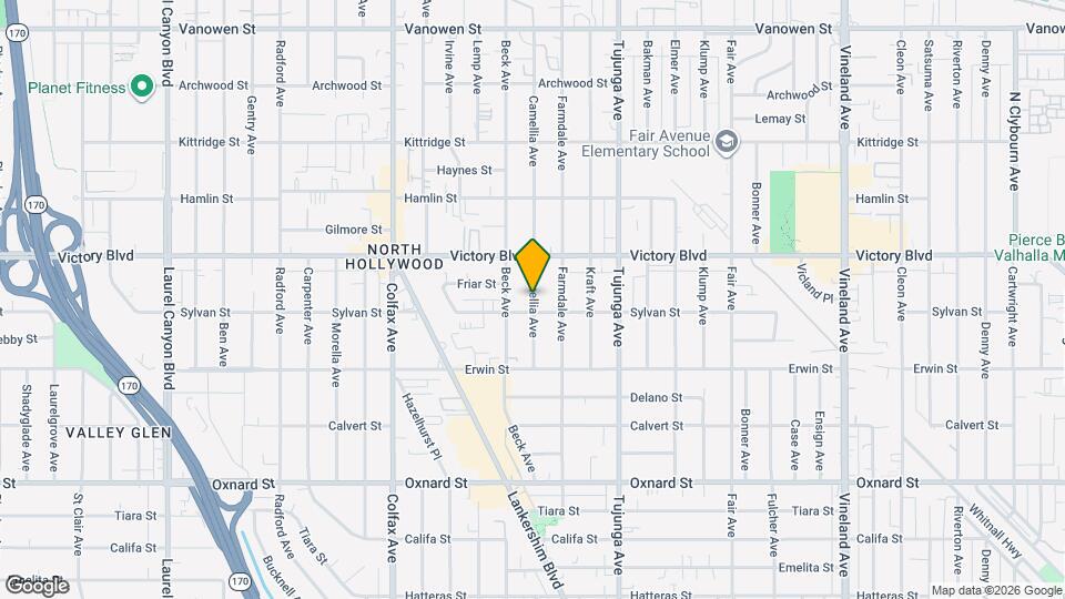 6319 Camellia Ave Map and Location Details