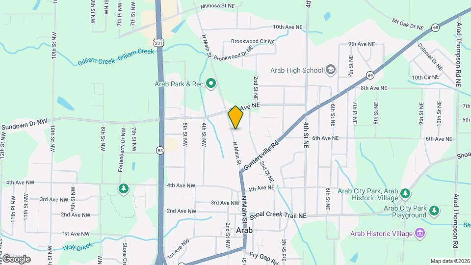 606 N Main St Map and Location Details