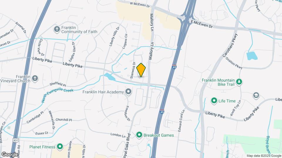 624 Huffine Manor Cir Map and Location Details