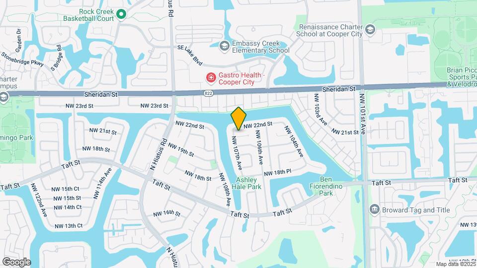 10661 NW 21st Ct Map and Location Details