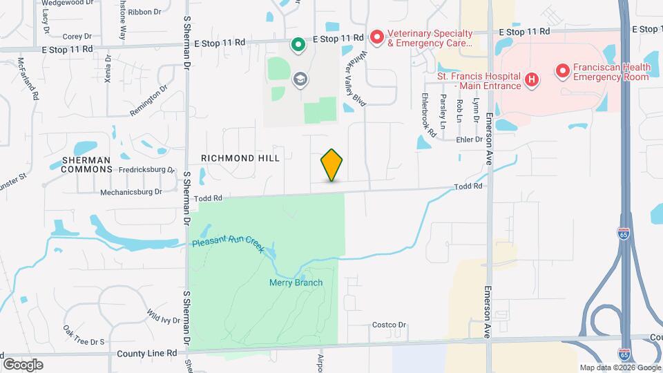 4501 Creighton Ln Map and Location Details