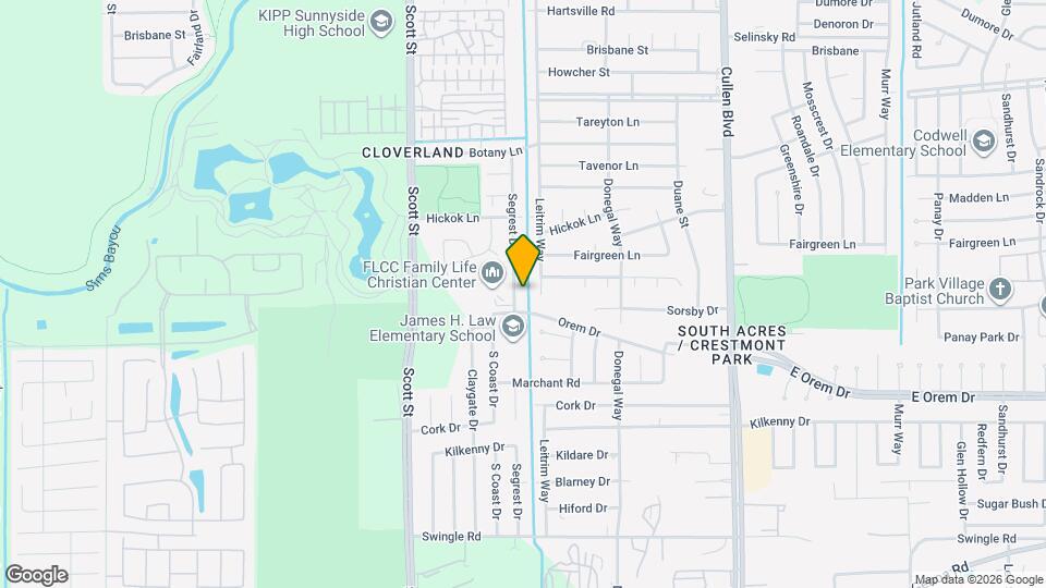 12115 Segrest Dr Map and Location Details