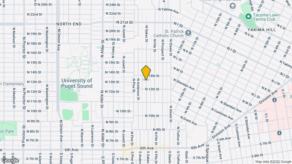 1224 N Oakes St Map and Location Details