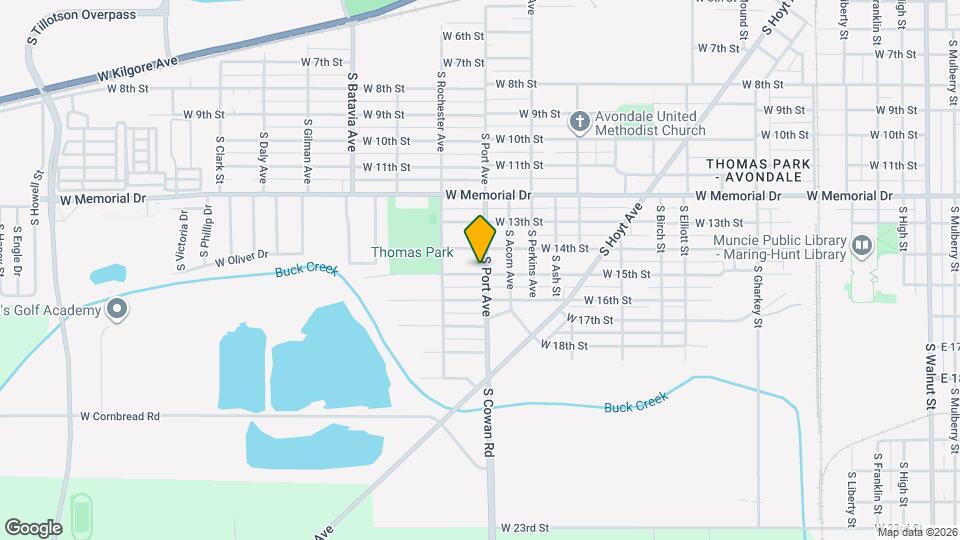 1704 W 15th St Map and Location Details